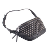 MICHAEL KORS RHEA STUDDED BELT BAGS BLACK