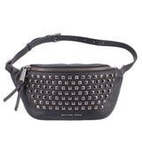 MICHAEL KORS RHEA STUDDED BELT BAGS BLACK