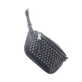 MICHAEL KORS RHEA STUDDED BELT BAGS BLACK