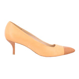 FERRAGAMO LEATHER HEELS TAN 8.5