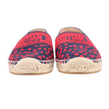 DIOR ESPADRILLE FLATS RED/BLUE 37.5 EU | 7 US