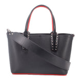 CHRISTIAN LOUBOUTIN MINI CABATA TOTES BLACK