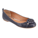 TORY BURCH LEATHER FLATS BLUE 6.5