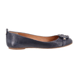 TORY BURCH LEATHER FLATS BLUE 6.5