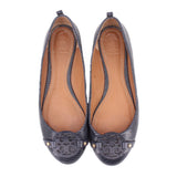 TORY BURCH LEATHER FLATS BLUE 6.5