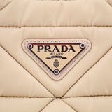 PRADA RE-NYLON QUILTED CROSSBODYS TAN