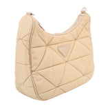 PRADA RE-NYLON QUILTED CROSSBODYS TAN