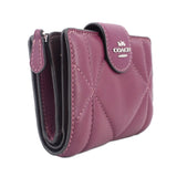 COACH QUILTED WALLETS DEEP BERRY