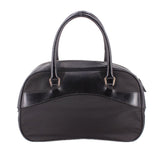 PRADA MINI NYLON HANDLE BAG BLACK