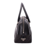 PRADA MINI NYLON HANDLE BAG BLACK