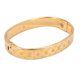 LOUIS VUITTON LV NANOGRAM CUFF BRACELETS GOLD S