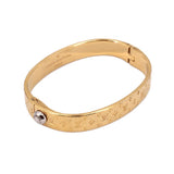 LOUIS VUITTON LV NANOGRAM CUFF BRACELETS GOLD S