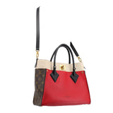 LOUIS VUITTON ON MY SIDE MM SATCHELS RED/MONOGRAM