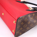 LOUIS VUITTON ON MY SIDE MM SATCHELS RED/MONOGRAM