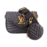 LOUIS VUITTON NEW WAVE MULTI POCHETTE CROSSBODYS BLACK