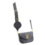 LOUIS VUITTON NEW WAVE MULTI POCHETTE CROSSBODYS BLACK