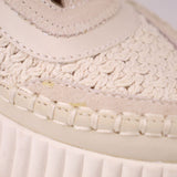 DOLCE VITA WOVEN SNEAKERS CREAM 10 US