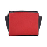 MICHAEL KORS SELMA MINI CROSSGRAIN LEATHER CROSSBODYS RED/BLACK