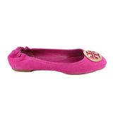 TORY BURCH REVA SUEDE BALLET FLATS FUCHSIA 9.5 US