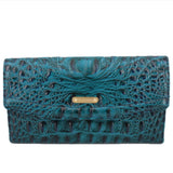 BRAHMIN LEATHER WALLETS BLUE