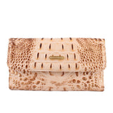 BRAHMIN MELBOURNE TRIFOLD WALLETS CREAM