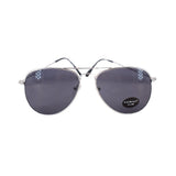 AJMORGAN CHRIS AVIATOR SUNGLASSES SILVER