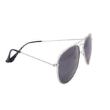 AJMORGAN CHRIS AVIATOR SUNGLASSES SILVER