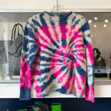 THE ELDER STATESMAN CASHMERE SWEATERS BLU/PNK M