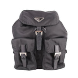 PRADA SMALL RE-NYLON BACKPACKS BLACK