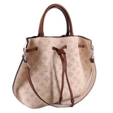 LOUIS VUITTON MAHINA GIROLATA SHOULDER BAGS CREAM