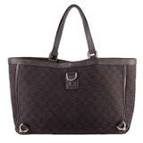 GUCCI D RING TOTES BROWN