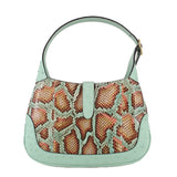GUCCI 1961 JACKIE PYTHON CROSSBODYS GREEN