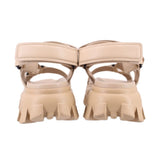 PRADA SPORTY LUG SOLE SANDALS NUDE 39 EU | 8 US