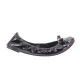 TORY BURCH PATENT BALLET FLATS BLACK 9.5