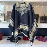 ETRO CAPE OUTERWEAR BLUE