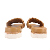 M GEMI THE TESSUTI SLIDE SANDALS TAN 39.5 EU | 9.5 US