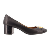 TORY BURCH EVERLY CAP TOE HEELS BLACK 8.5 US