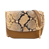 TORY BURCH ROBINSON EXOTIC CONVERTIBLE CROSSBODYS TAN