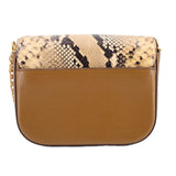 TORY BURCH ROBINSON EXOTIC CONVERTIBLE CROSSBODYS TAN