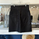 SANDRO HIGH WAISTED MINI ZIPPER SKIRTS BLACK S | 4