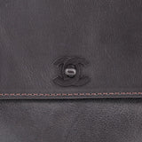 CHANEL TURN LOCK BELT BAGS BLACK