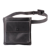 CHANEL TURN LOCK BELT BAGS BLACK