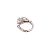 DAVID YURMAN STERLING SILVER PEARL & DIAMOND ALBION RINGS 5