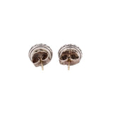 DAVID YURMAN STERLING SILVER & 18K GOLD PERIDOT COOKIE STUD EARRINGS