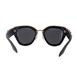 PRADA SPR 10T BEADED CAT EYE SUNGLASSES BLACK