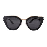 PRADA SPR 10T BEADED CAT EYE SUNGLASSES BLACK