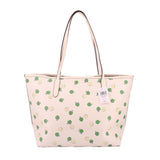 COACH APPLE PRINT CITY TOTES CREAM