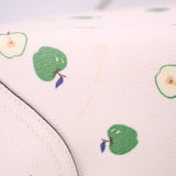 COACH APPLE PRINT CITY TOTES CREAM
