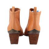 JEFFREY CAMPBELL LEATHER BOOTIES TAN 8.5 US