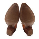 JEFFREY CAMPBELL LEATHER BOOTIES TAN 8.5 US